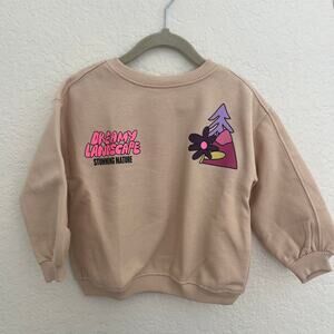 Zara Dreamy Landscape Sweatshirt 1.5Y NWT
